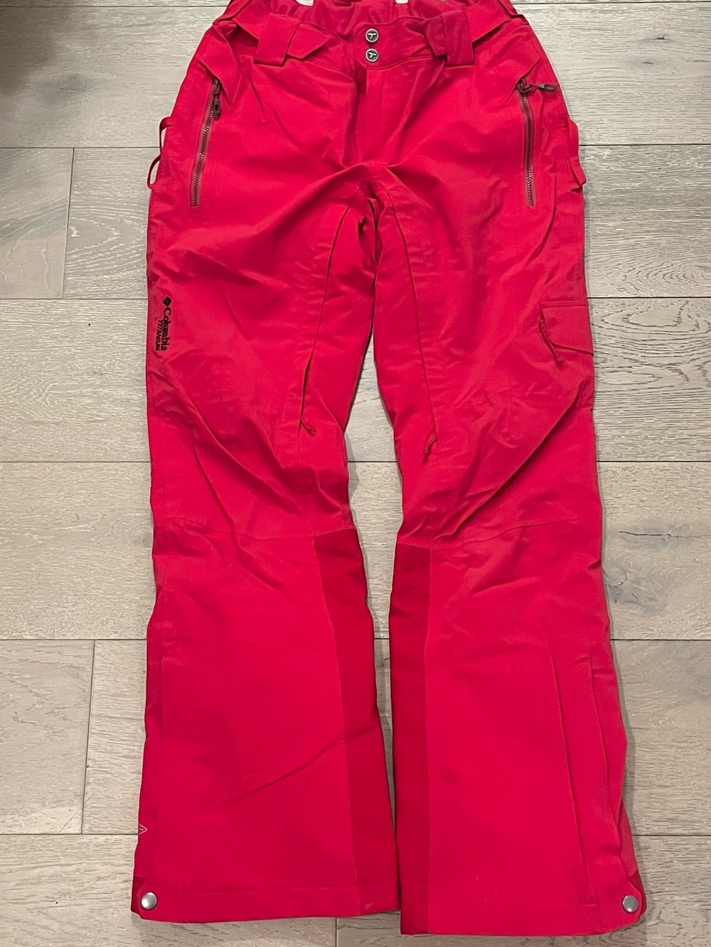 Columbia Red Omni-Heat Insulated Ski Pants